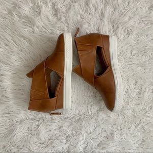 Ccocci melody brown wedge shoes NWT